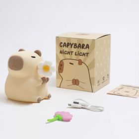 Capabala Silicone Night Lamp Rechargeable (Option: 2.5w-Capabala Side Flower Style)